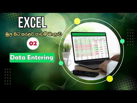 Excel වල දත්ත ඇතුළත් කිරීම, Copy Cut Paste | Full Beginners Guide in Sinhala – Ep 2 SL Techno Hub