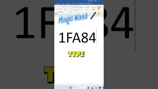 🪄 Magic Wand Emoji | Unicode Code | Type Magic Emoji in MS Word | #shorts