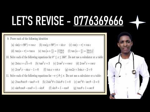 HOW TO PROVE IDENTITIES   EXAM REVIEW   QUESTION 9