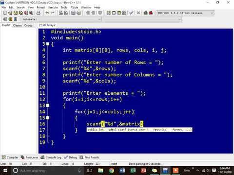 Matrix in C