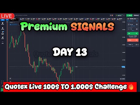 🔴 DAY 13 100$ To 1000$ QUOTEX CHALLENGE  | SL HIT