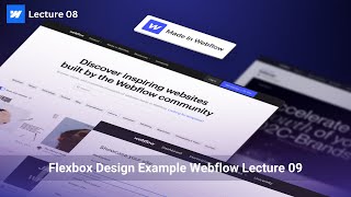 Flexbox Design Example in Webflow Lecture 09