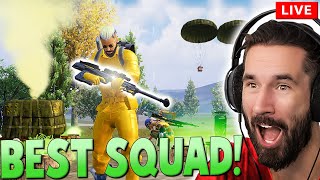 🔴LIVE - BEST SQUAD GAMEPLAY EVER! UNSTOPPABLE 💀 PUBG MOBILE