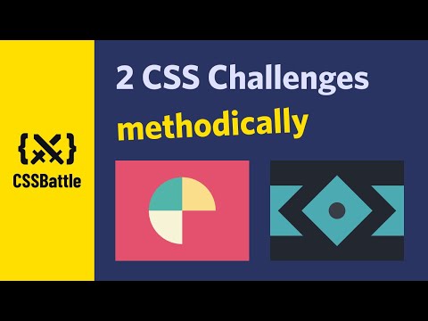 2 CSS Challenges methodically #CSSBattle
