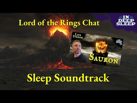 Lord of the Rings Sleep Video | Sauron | 3h talking with crackling fire sounds ASMR 8h, fades black
