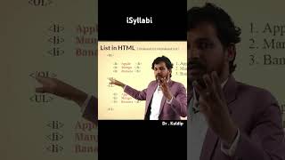 List in html#isyllabi#htmlinhindi#webdevelopmentforbeginners