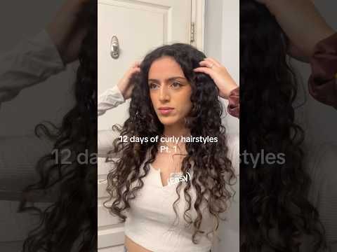 Day 1 of 12 Curly Hairstyles 😍🎄 #curlyhair #curlyhairstyles