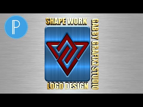 Pixellab Shape work logo {Gabby Grafixz Studio} #pixellab Tutorial.