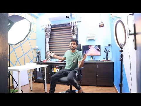 My New YouTube Setup Tour - 2023 Studio Overview in Telugu