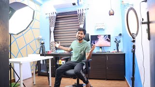 My New YouTube Setup Tour - 2023 Studio Overview in Telugu