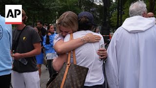 People at Villanova University react to false report of campus shooter