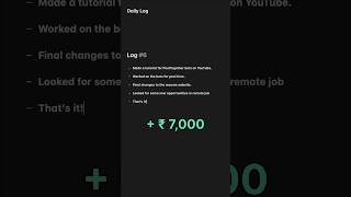 Daily Log #6 #earn #money #paisa #entrepreneur #freelance #webdev #business #vlog