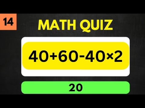 Are You a GENIUS? Take This Math Quiz to Find Out!