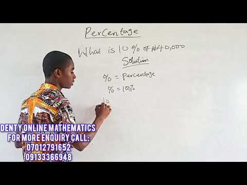 How to calculate percentage