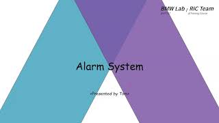 [Training course] Alarm System (O-RAN Software Community)
