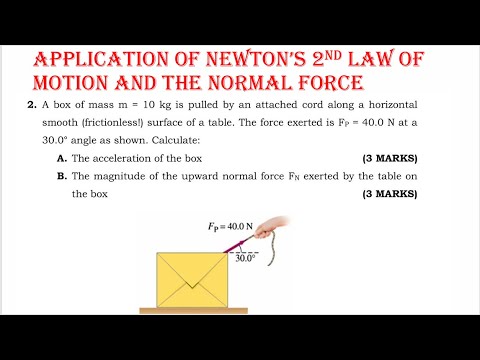 Forces on a Box | Finding Acceleration & Normal Force (Newton’s Second Law Explained)