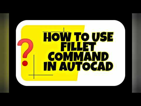 Autocad tutorial - How to use Fillet command in autocad #cadibly #autocadtutorial #autocad