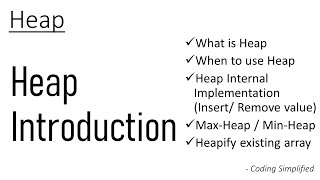 Heap - 1: Heap Introduction | Max-Heap | Min-Heap | Heap Internal Implementation