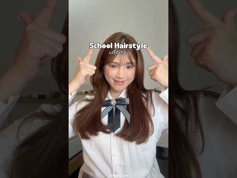 SCHOOL HAIRSTYLE🎀✨#shorts #hairstyle