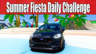 FH5 Summer Fiesta Daily Challenge Visit the Summer Party at the Stadium in any Ford Fiesta