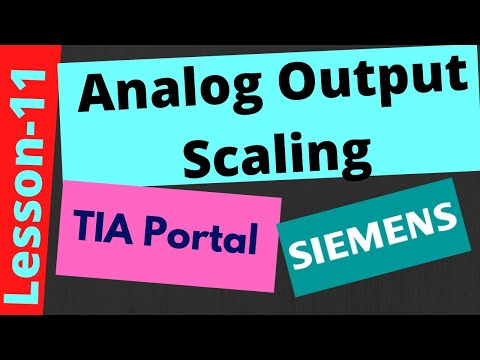 Analog Output Scaling || TIA Portal || 4-20 mA / 0-10 V