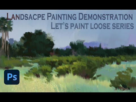 Landscape painting Demonstration