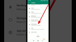WhatsApp App Languages | How To Change Language In WhatsApp | Whatsapp Me Bhasha Kaise Badle #shorts