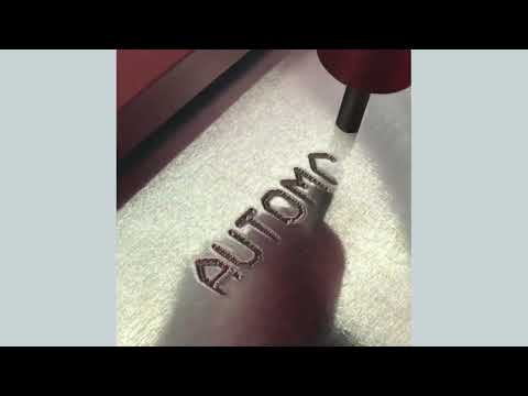 Dot peen marking datamatrix on aluminum plate