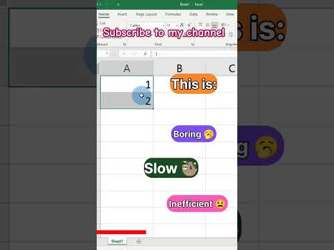 Amazing🤩way to create Number list in Excel  #ytshorts #viral