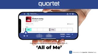 'All of Me' – jazz backing track from the Quartet app #jazzstandards