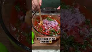 Mexican Shrimp Cocktail 🤤🦐 #easyrecipes #foodrecipes #mexicanfood #recipeshorts #recipes