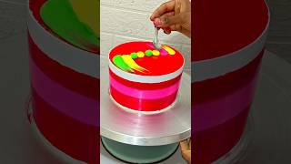 beautiful strawberry cake design multicolor#shotsfeed #birthdaycake #bestdesign #viralreels#ytshorts