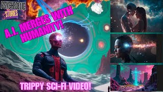 When AI Merges with Humanity, Trippy Sci Fi video
