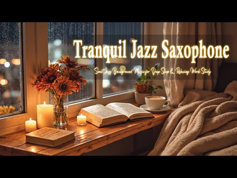Tranquil Jazz Saxophone Melodies ~ Sweet Jazz Background Music for Deep Sleep & Relaxing Work, Study