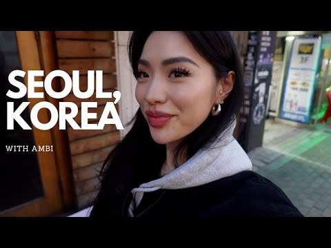 KOREA VLOG | street food, facial, vintage shopping, desserts, mini PR haul