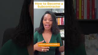How to become a sub-contractor