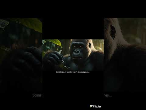 I Wasn’t Always a Gorilla… 🧠 Jungle AI Mystery Begins #GorillaPOV #JungleMystery #AIExperiment