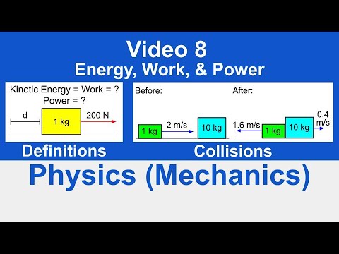 Physics (Mechanics) || Energy, Work, & Power (Video 8)