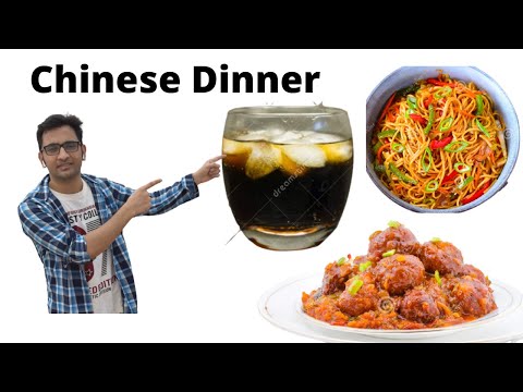 Chinese Dinner (Noodles, Veg Manchurian, Pepsi, Pastry) With Shantanu