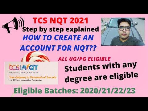 How to create an account for NQT | Create an account on in TCS iON hub | NQT August & November 2021
