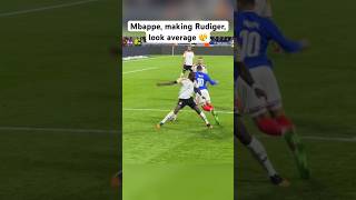Mbappe nutmegs Rudiger 😮‍💨🇫🇷🔥 #mbappe #football #shorts