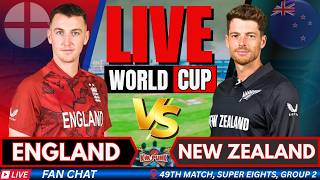 🔴 Live: England vs New Zealand Super 8 Match Live, T20 World Cup | ENG vs NZ Live | Live Match Today