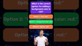 CSS Quiz Challenge - Background Colors & Selectors! 🎨 #cssbasics