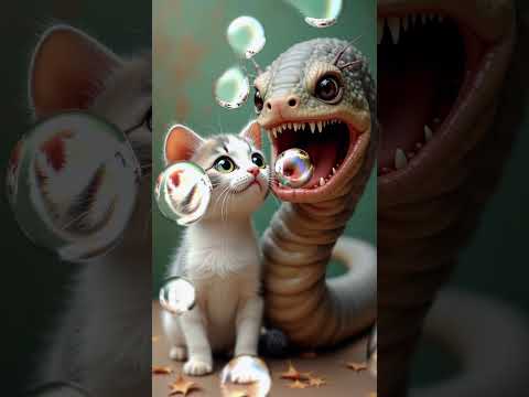 Help Mommy To Save Her Kitten! 😿‼️🖤#aiart #kitten