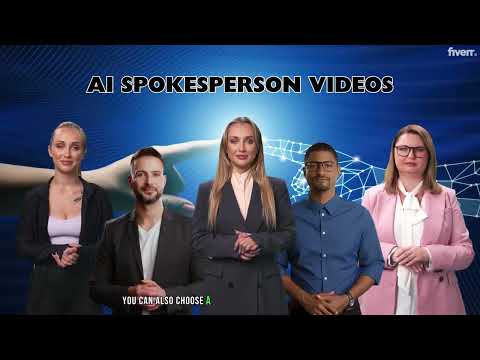 Provide ai spokesperson video like a human multilanguages