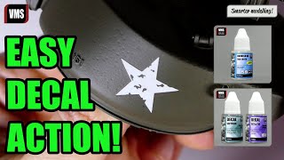 How to apply and varnish model decals - VMS classic decal solution