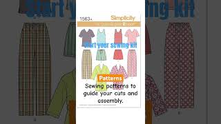 Sewing kit essentials: patterns. #sewingkit #sewingforbeginners #learnhowtosew #learntosew