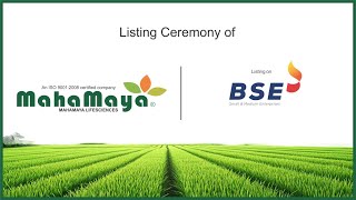 Listing Ceremony of Mahamaya Lifesciences Ltd at BSE.