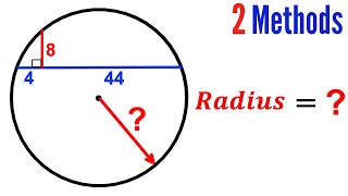 Can you find the Radius? | (Circle) | #math #maths | #geometry