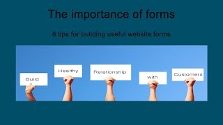 Web Design Birmingham - 6 tips for building useful website forms
